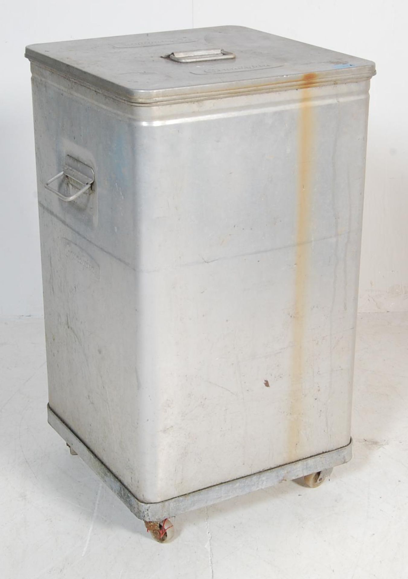 RETRO INDUSTRIAL FACTORY MULTI PURPOSE FLOUR BIN ON WHEELS - Bild 2 aus 5