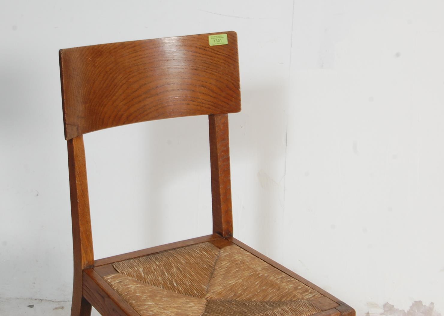 19TH CENTURY ARTS AND CRAFTS LIGHT OAK AND ELM CHAIR - Image 3 of 3