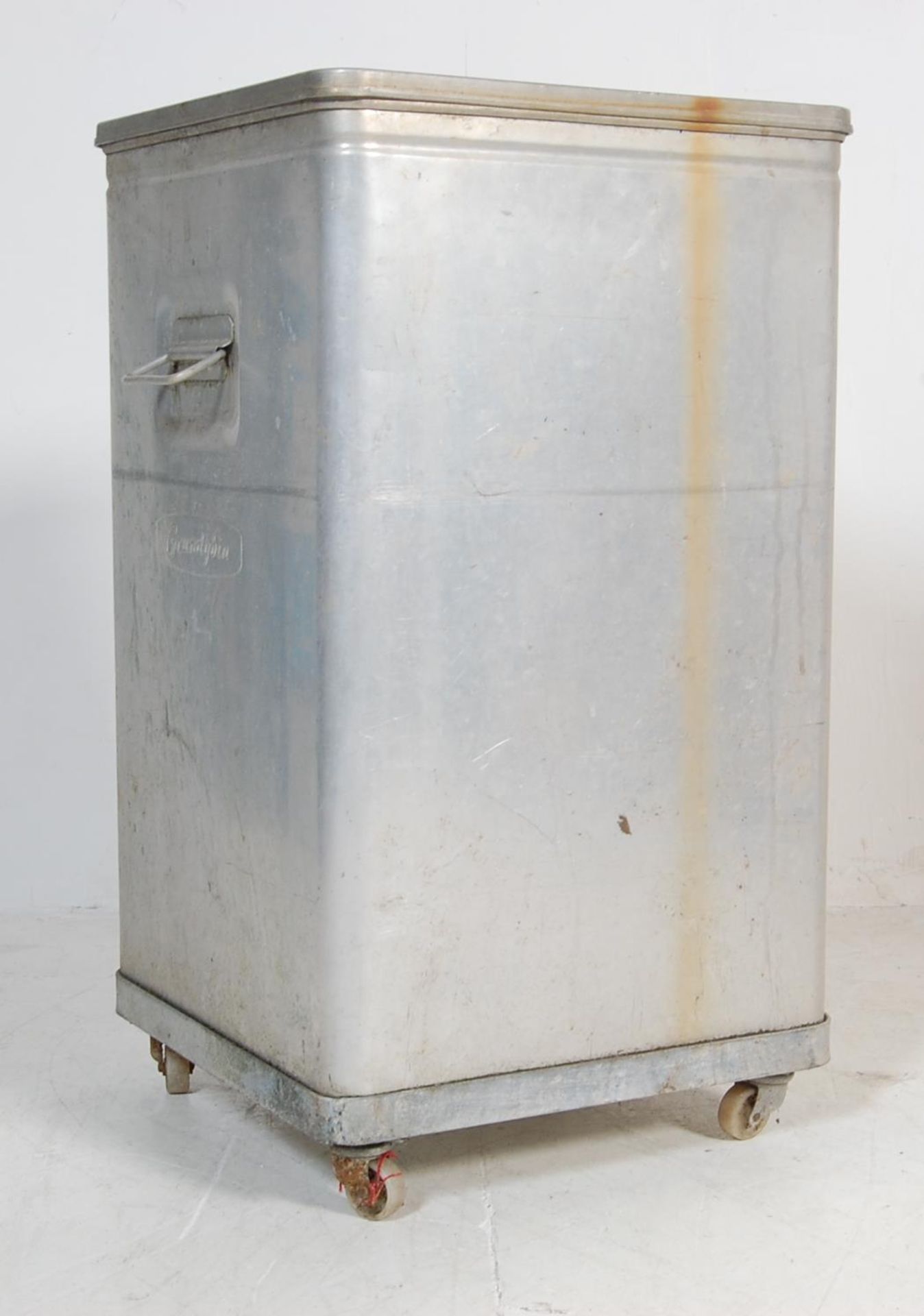 RETRO INDUSTRIAL FACTORY MULTI PURPOSE FLOUR BIN ON WHEELS