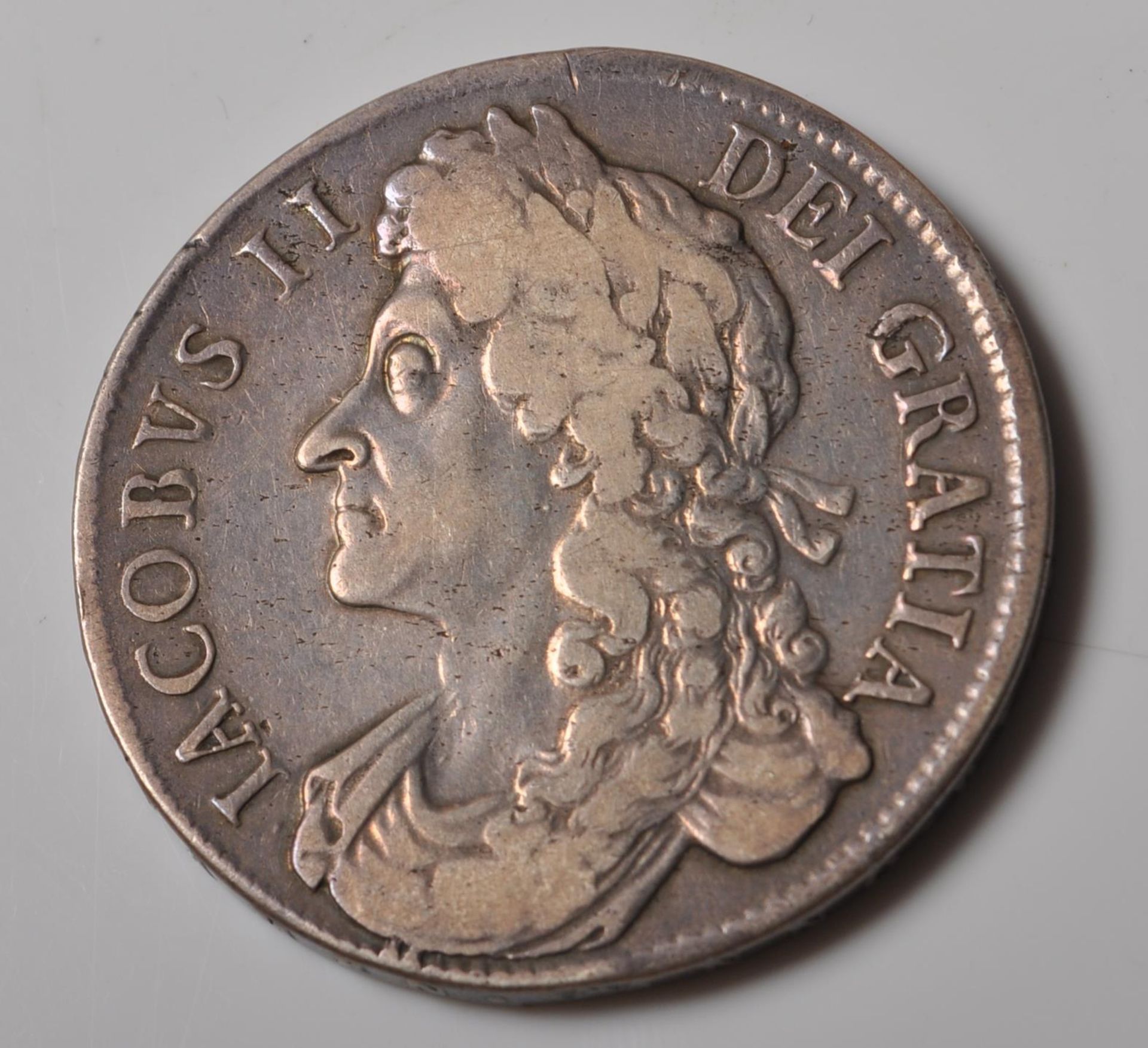 CHARLES II 1686 SILVER CROWN COIN