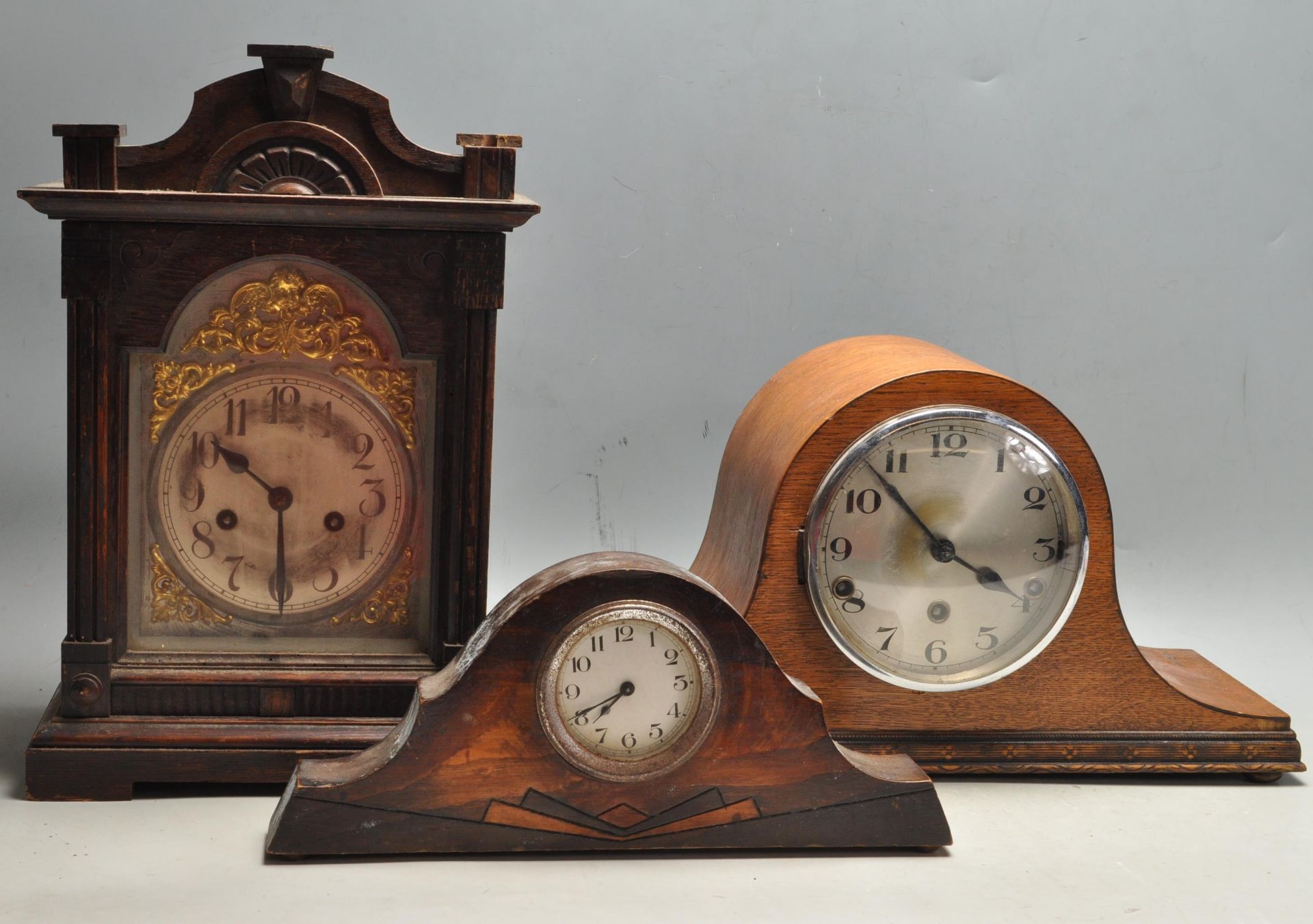 COLLECTION OF THREE EARLY 20TH CENTURY MANTEL CLOCKS