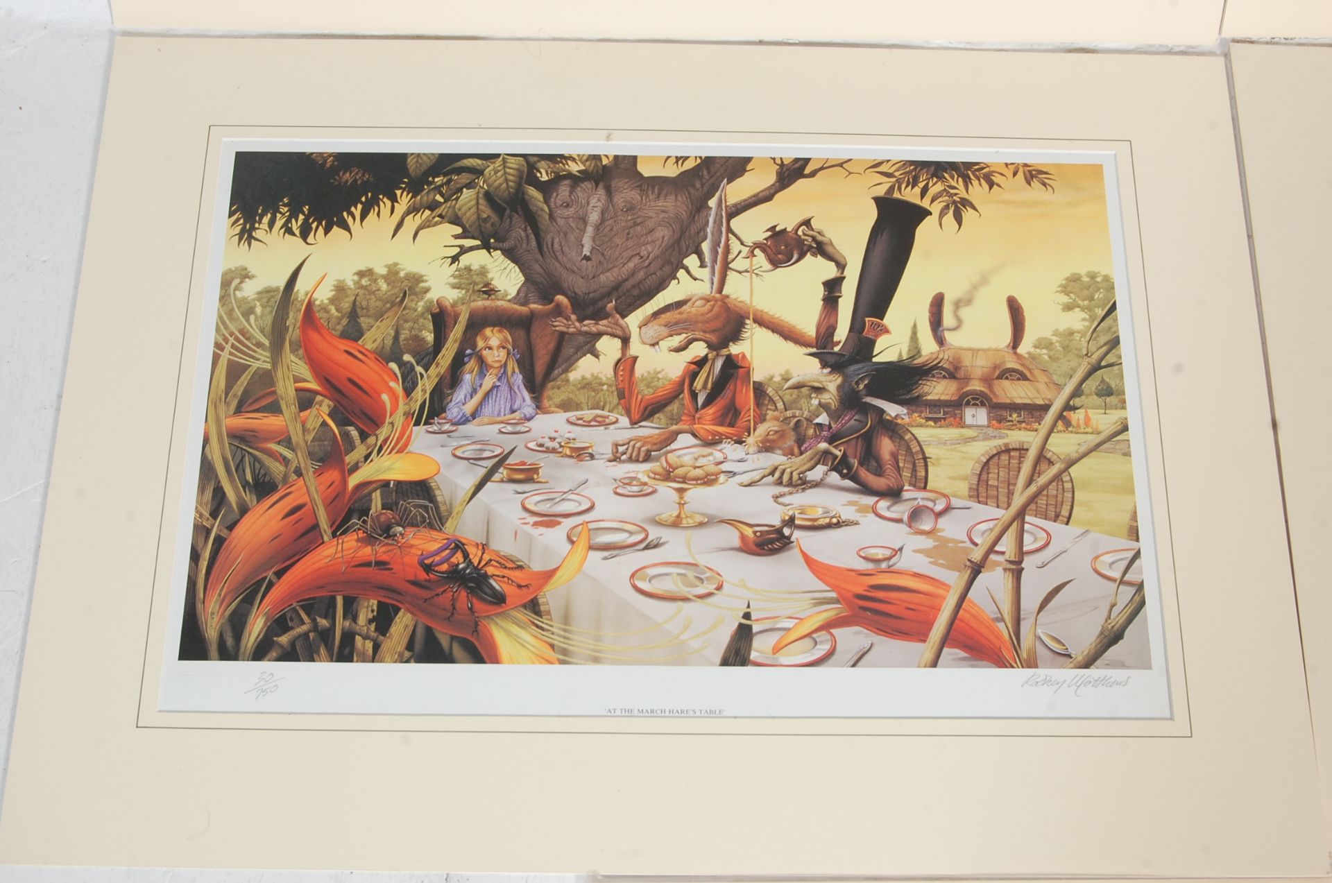 AFTER RODNEY MATTHEWS - FOUR LIMITED EDITION ALICE AND WONDERLAND SIGNED - Bild 3 aus 13