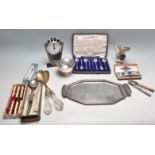 COLLECTION OF VINTAGE RETRO SILVER PLATED TABLE WARE
