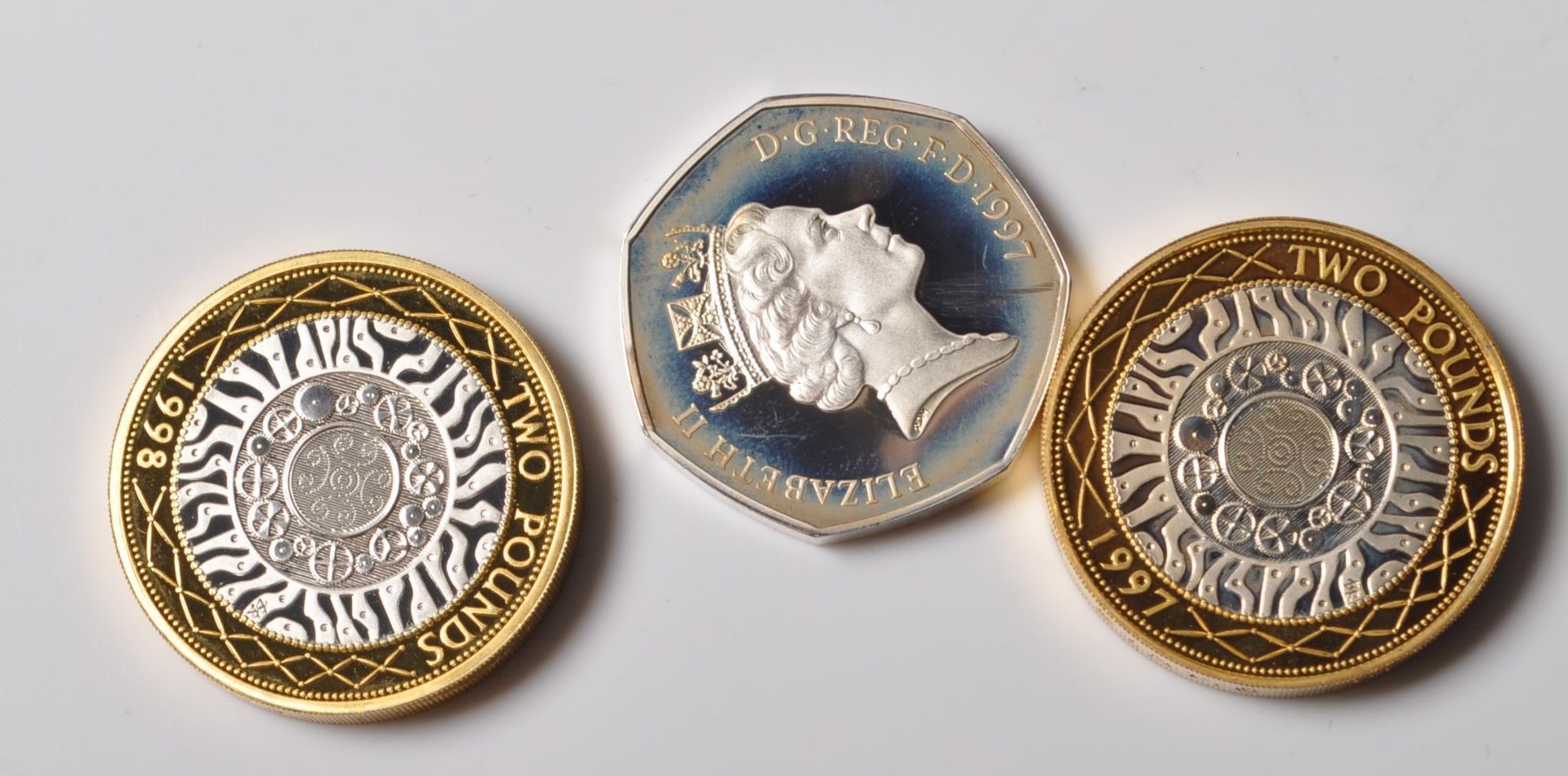 THREE GREAT BRITAIN SILVER PIEDFORT COINS - Bild 3 aus 4