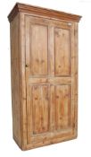 VICTORIAN STYLE LARGE COUNTRY PINE LARDER CUPBOARD