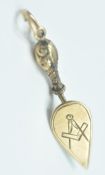 9CT GOLD MASONIC TROWEL CHARM