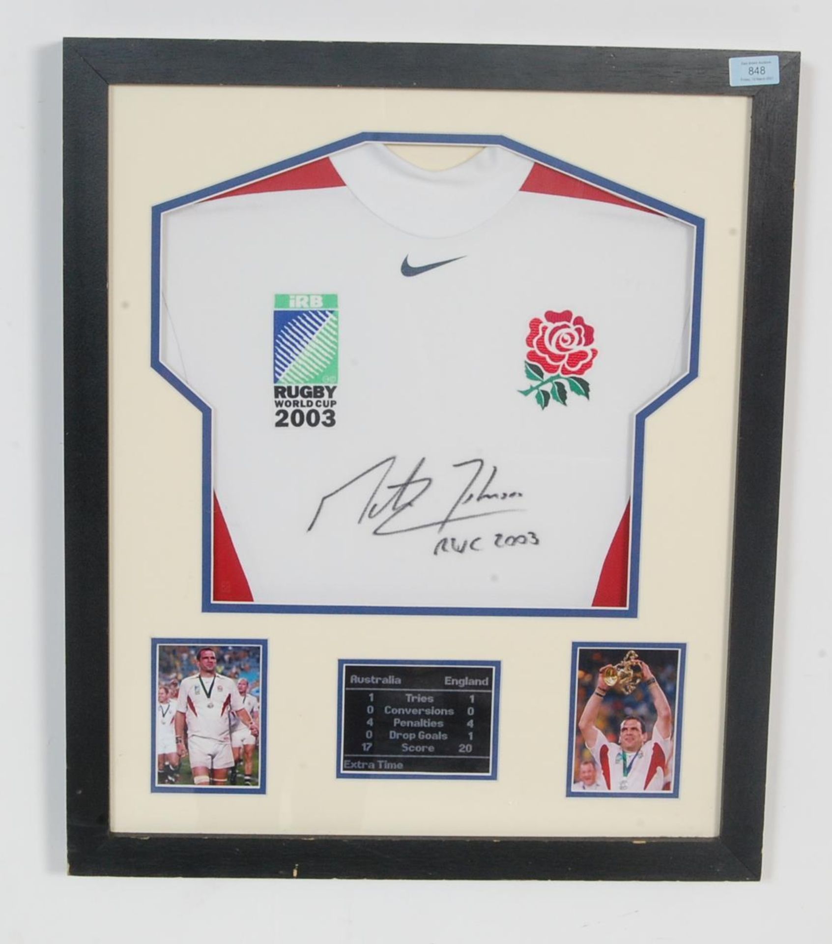 MARTIN JOHNSON 2003 SIGNED SHIRT