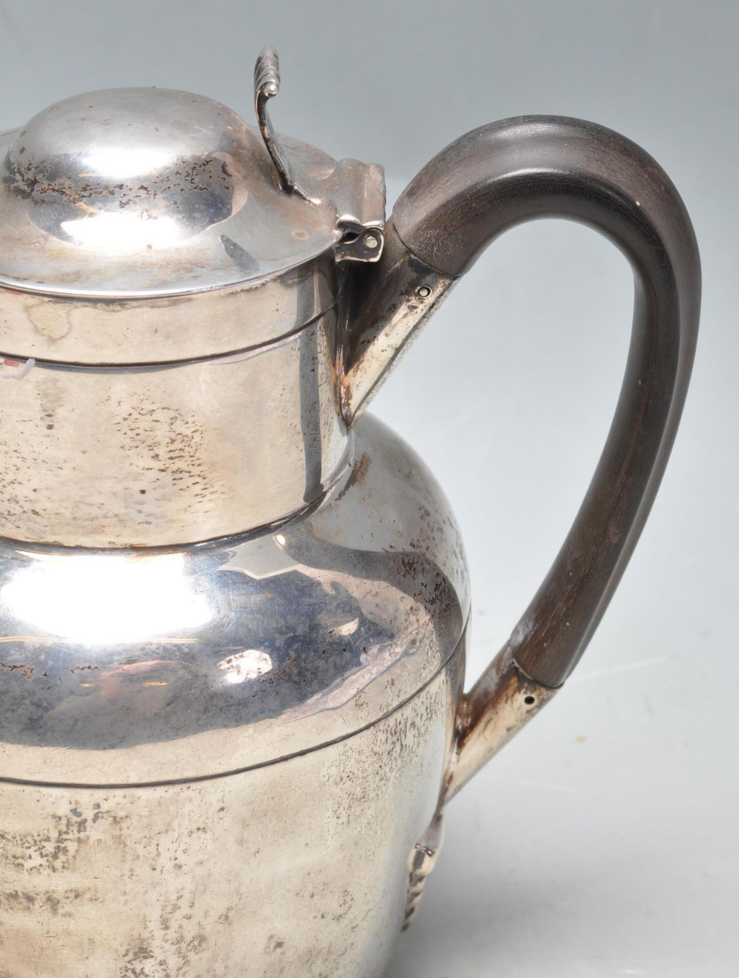 ANTIQUE ATKIN BROTHERS SILVER HOT WATER JUG - Bild 2 aus 7