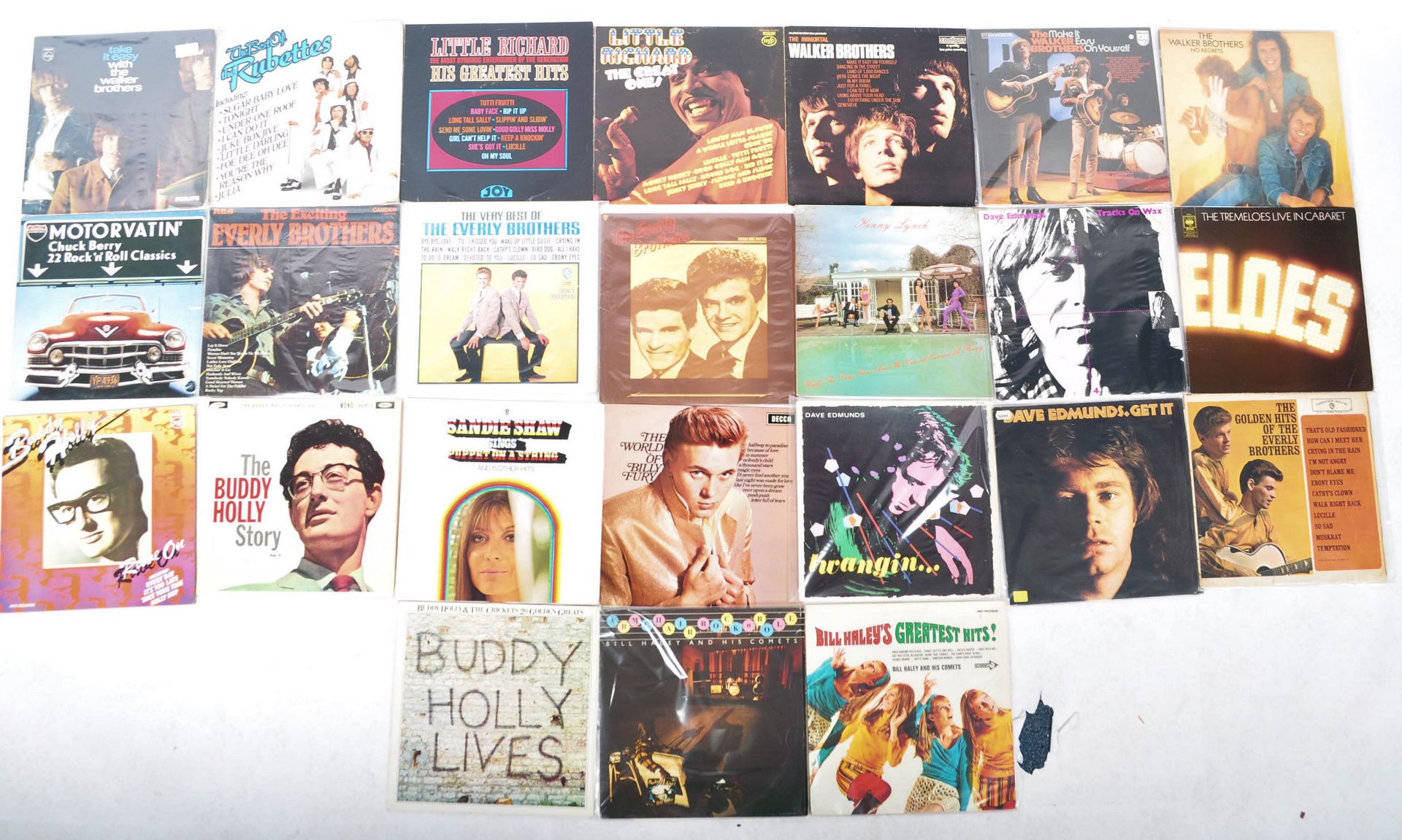 ROCK 'N' ROLL / ROCKABILLY / POP - GROUP OF 24 VINYL RECORD ALBUMS