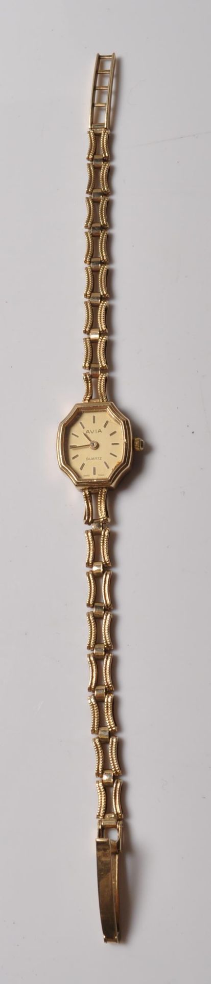 VINTAGE AVIA 9CT GOLD COCKTAIL WATCH