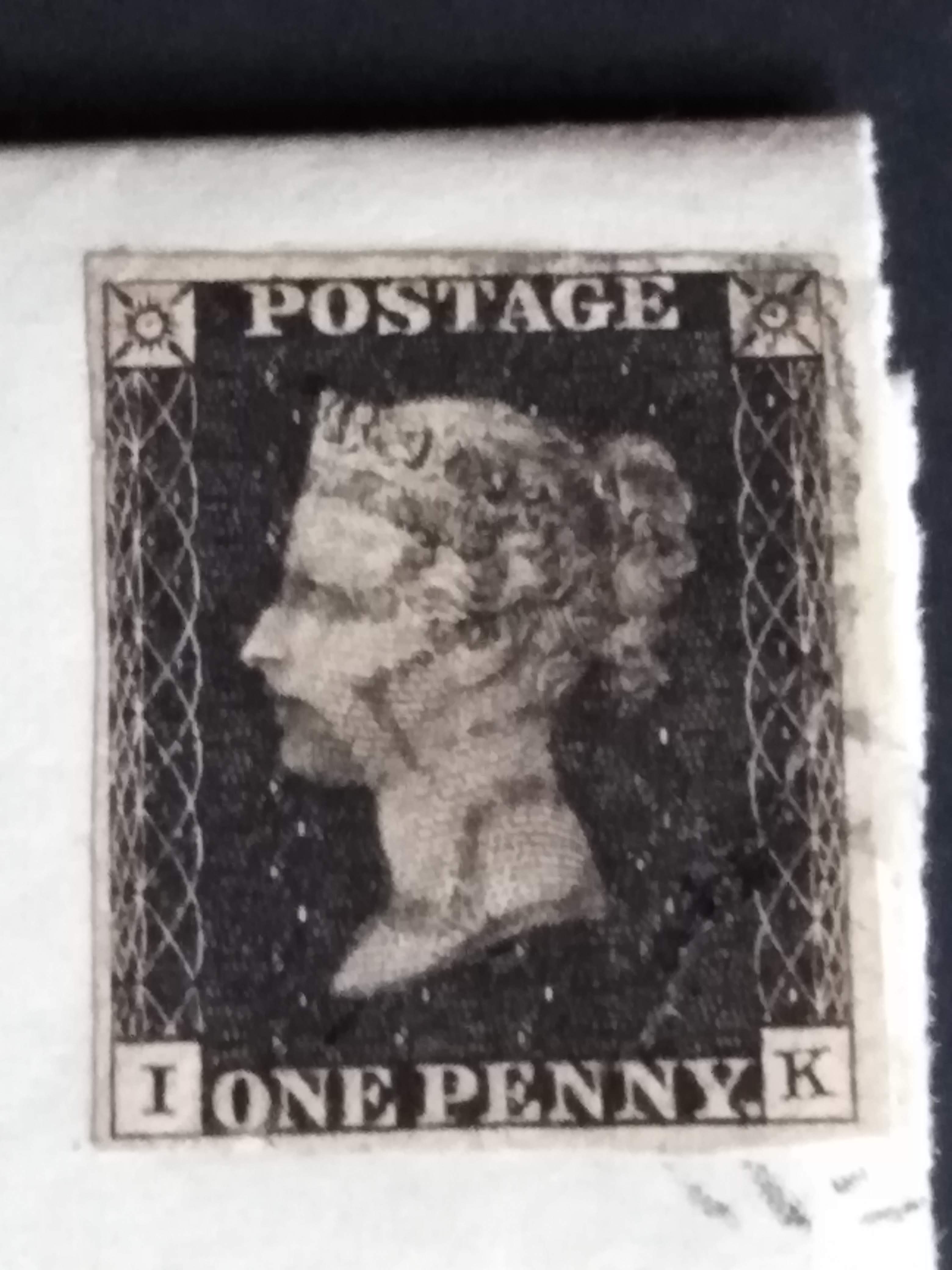 19TH CENTURY VICTORIAN 1D PENNY BLACK STAMP ON LET - Image 3 of 8