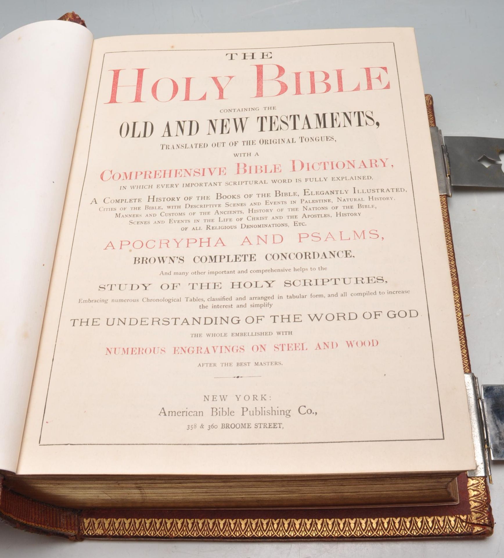 19TH CENTURY AMERICAN ILLUSTRATED HOLY BIBLE DICTIONARY - Bild 6 aus 9