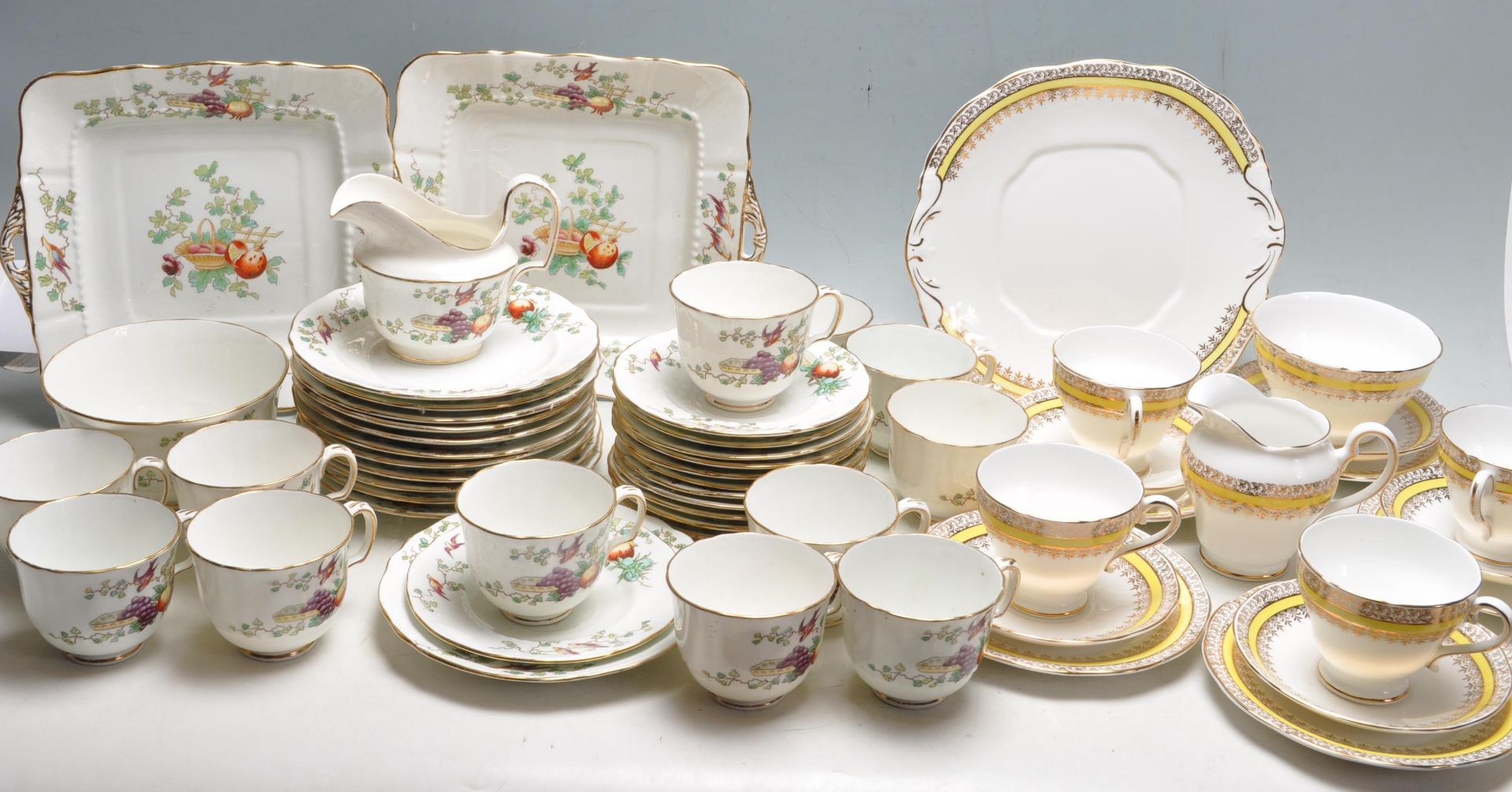 TWO VINTAGE 20TH CENTURY TEA SERVICES