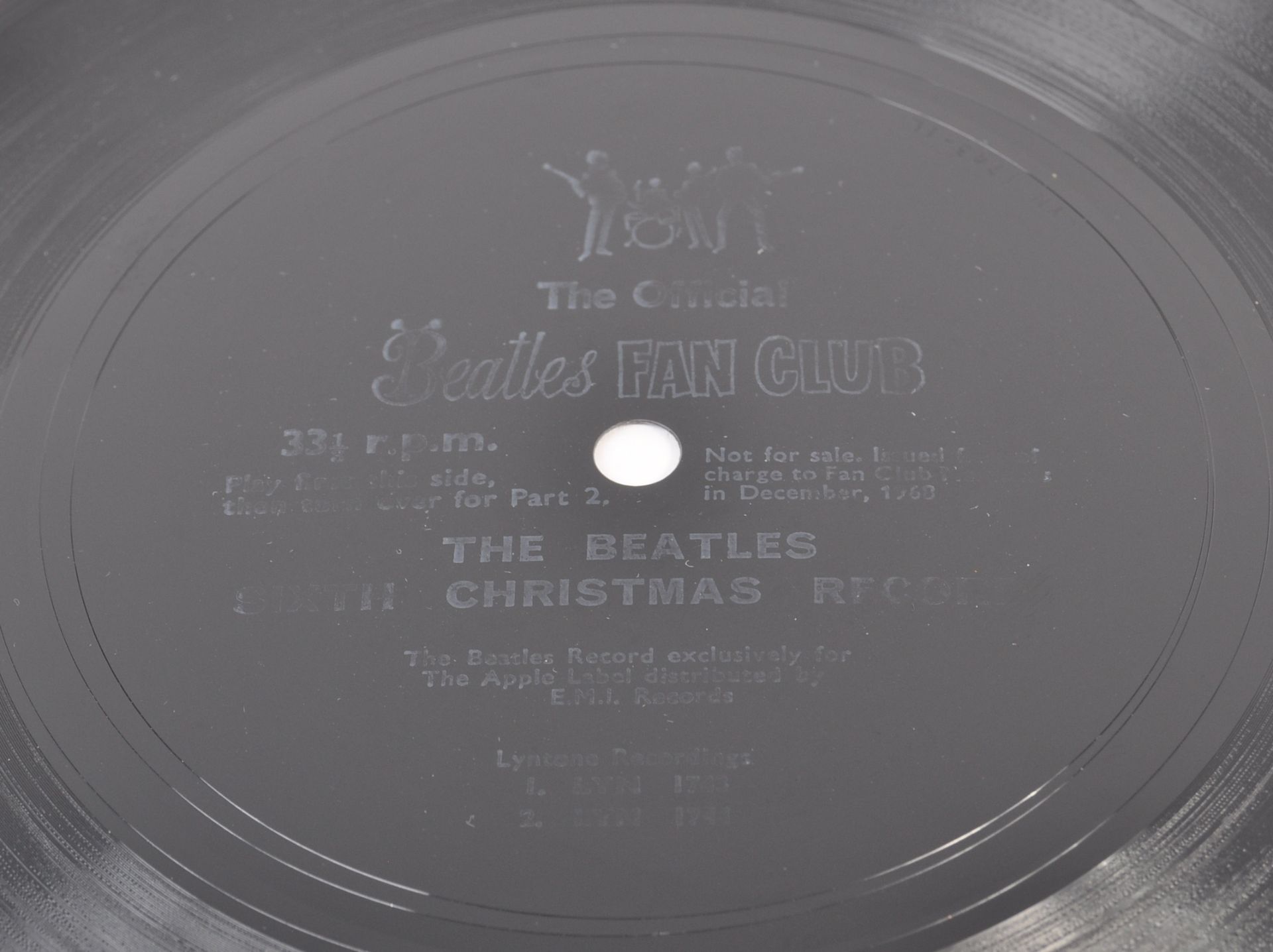 THE BEATLES 1968 FLEXI-DISC SIXTH CHRISTMAS RECORD - Bild 2 aus 3