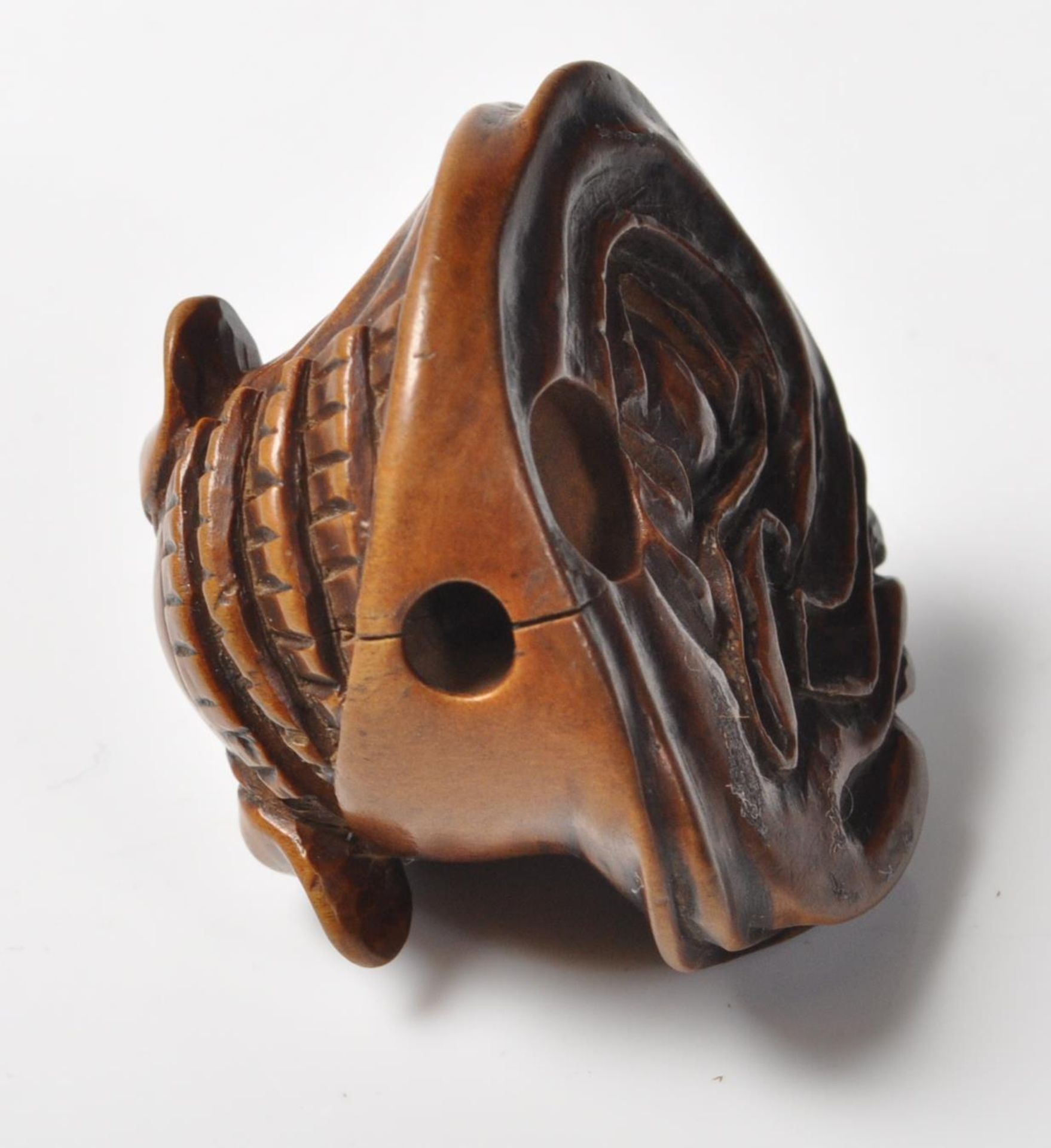 ANTIQUE CARVED JAPANESE NETSUKE - Bild 4 aus 7