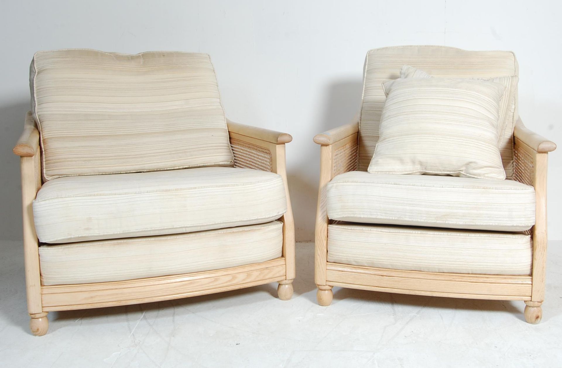 TWO CONTEMPORARY ERCOL WINDSOR RANGE ARMCHAIRS