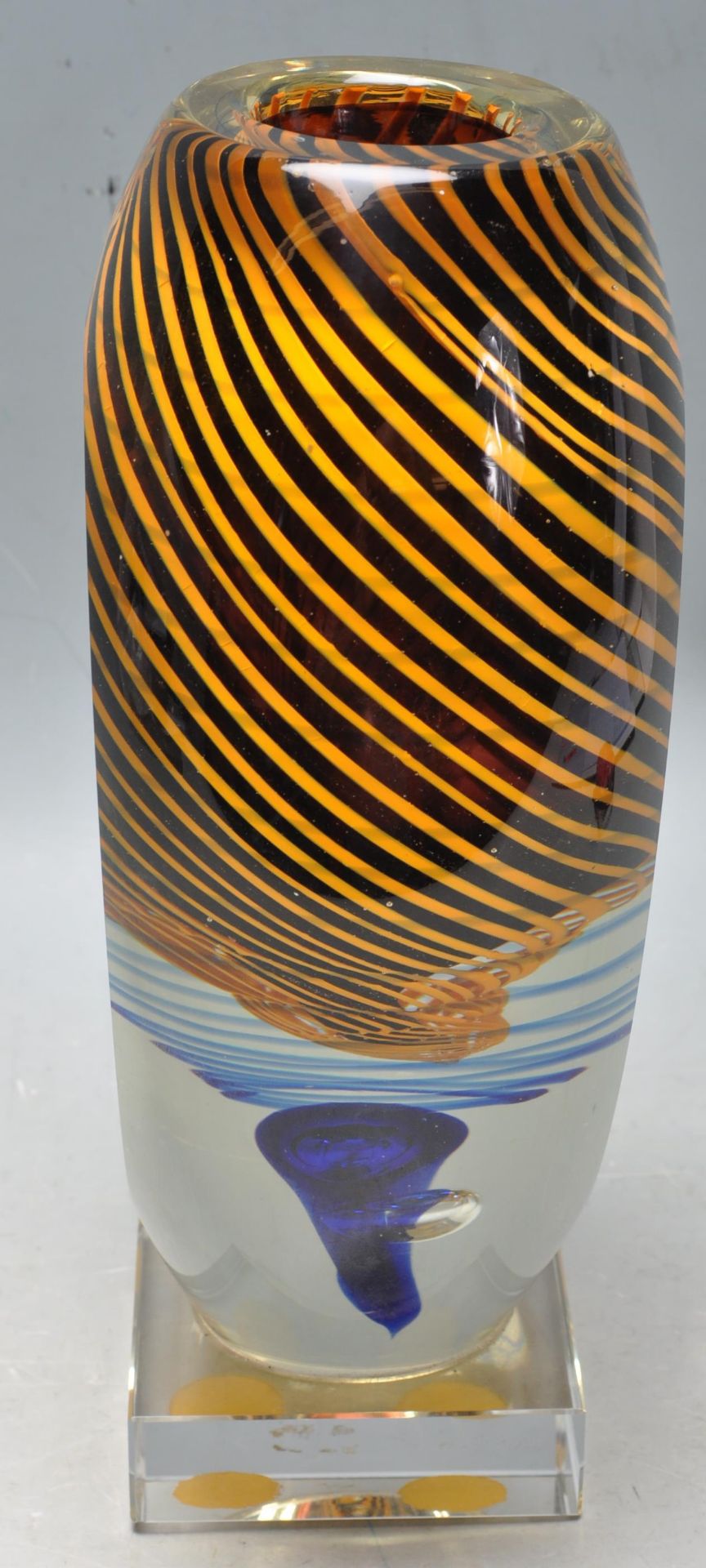 RETRO VINTAGE STUDIO ART GLASS VASE - Bild 4 aus 6