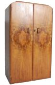 1930’S ART DECO WALNUT BACHELORS SINGLE WARDROBE