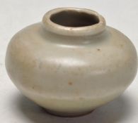 ANTIQUE CHINESE SONG DYNASTY CELADON MONOCHROME INK POT