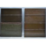 SET OF FOUR RETRO INDUSTRIAL OFFICE FILING BOXES