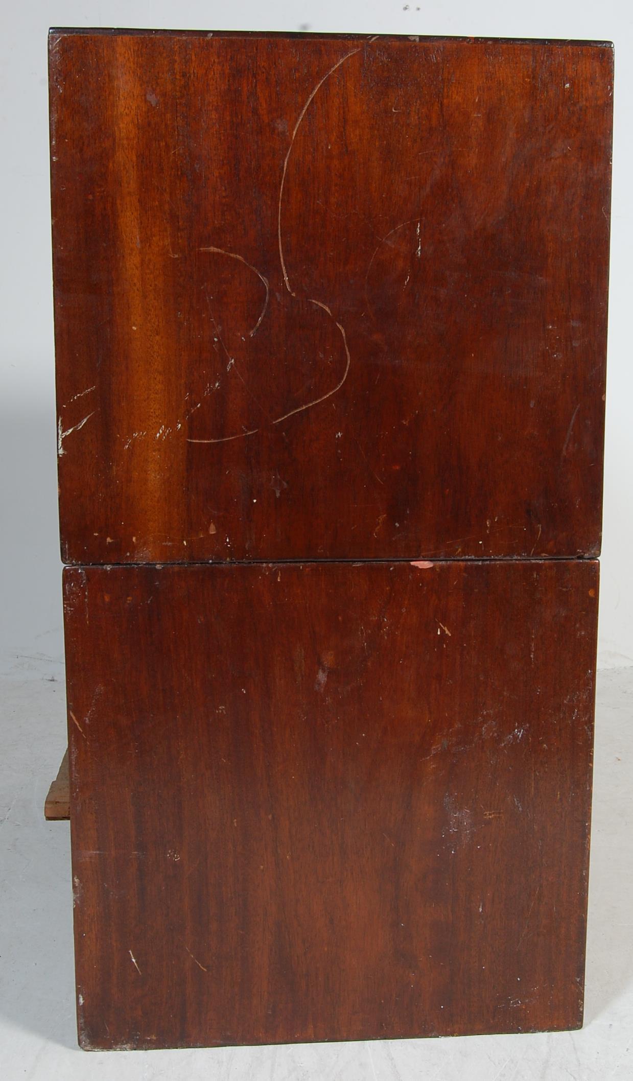 19TH CENTURY VICTORIAN CAMPAIGN CHEST OF DRAWERS - Image 2 of 6