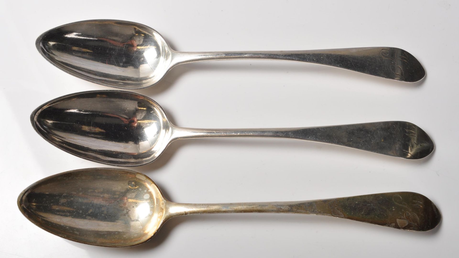 PATRICK ROBERTSON GEORGIAN SCOTTISH SILVER BASTING SPOONS