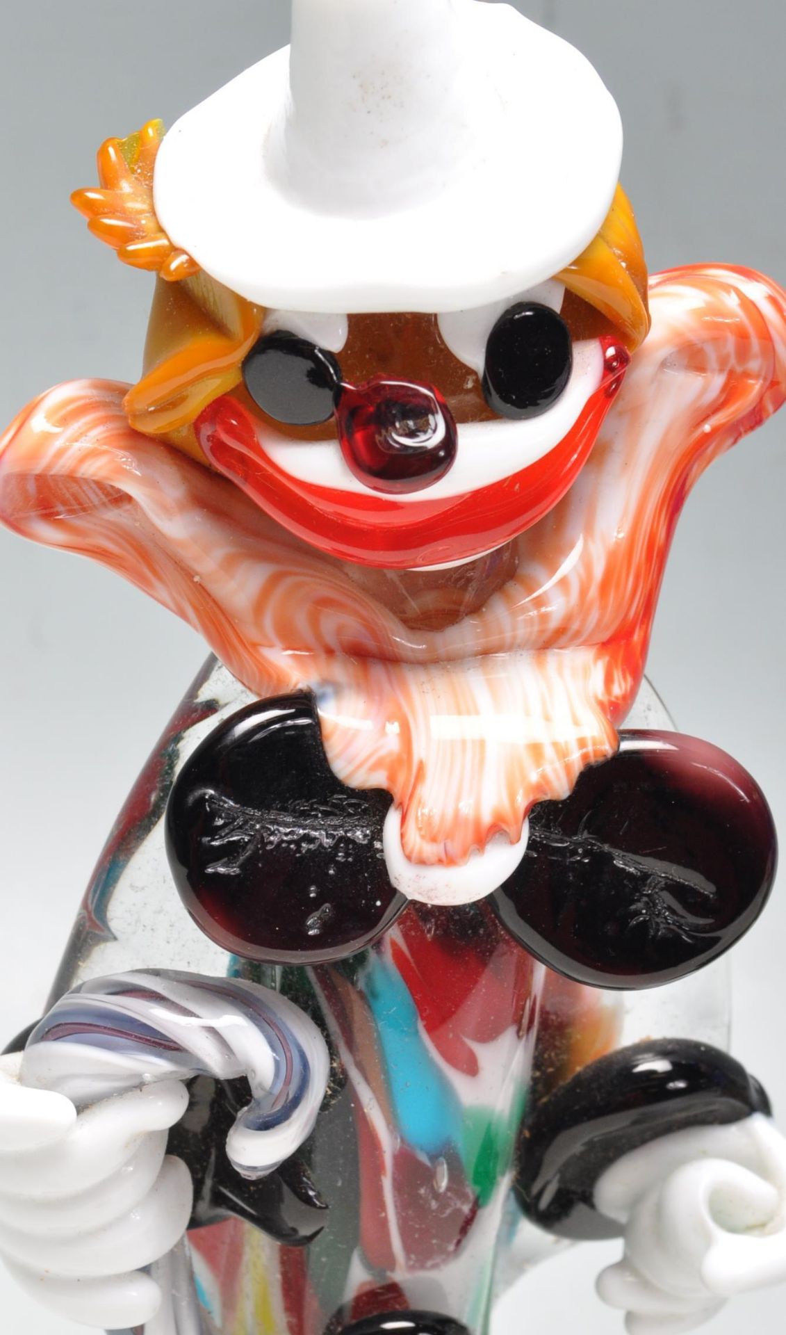 TWO VINTAGE RETRO 20TH CENTURY ITALIAN MURANO GLASS CLOWNS - Bild 3 aus 7