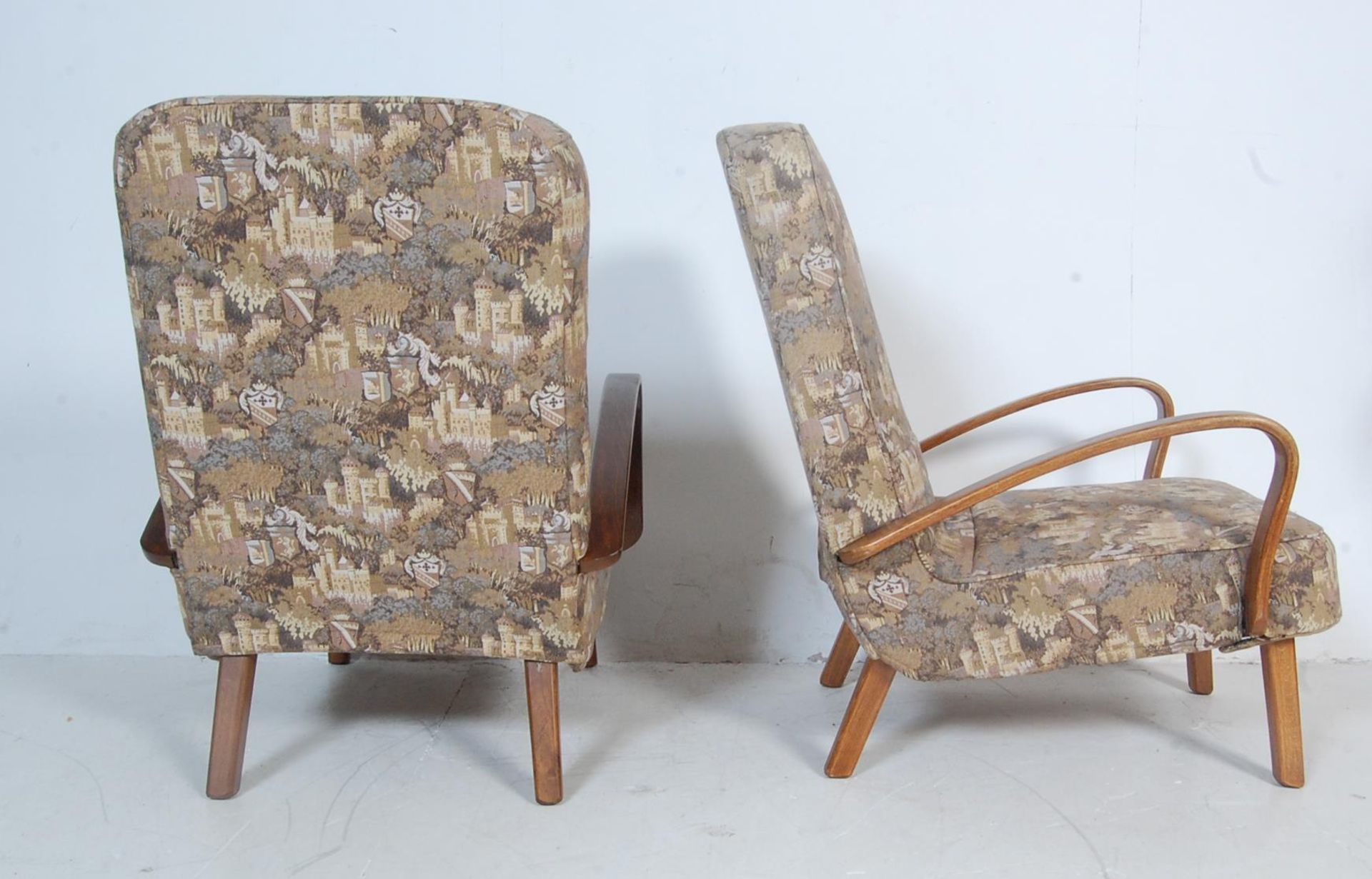 PAIR OF EARLY 20TH CENTURY ART DECO ARMCHAIRS - Bild 8 aus 11