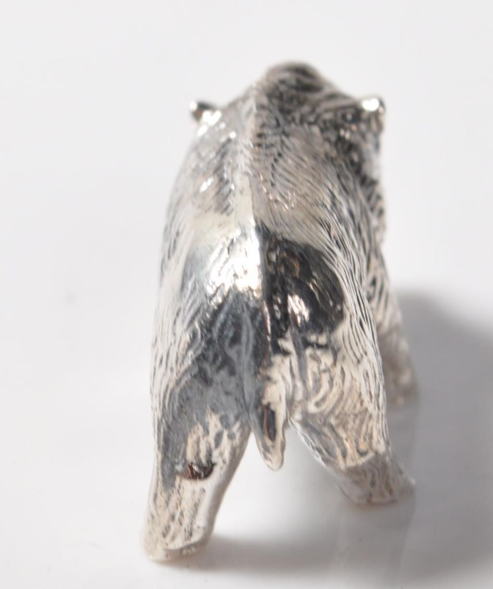 STAMPED STERLING SILVER MINIATURE TRUFFLE PIG - Image 4 of 5