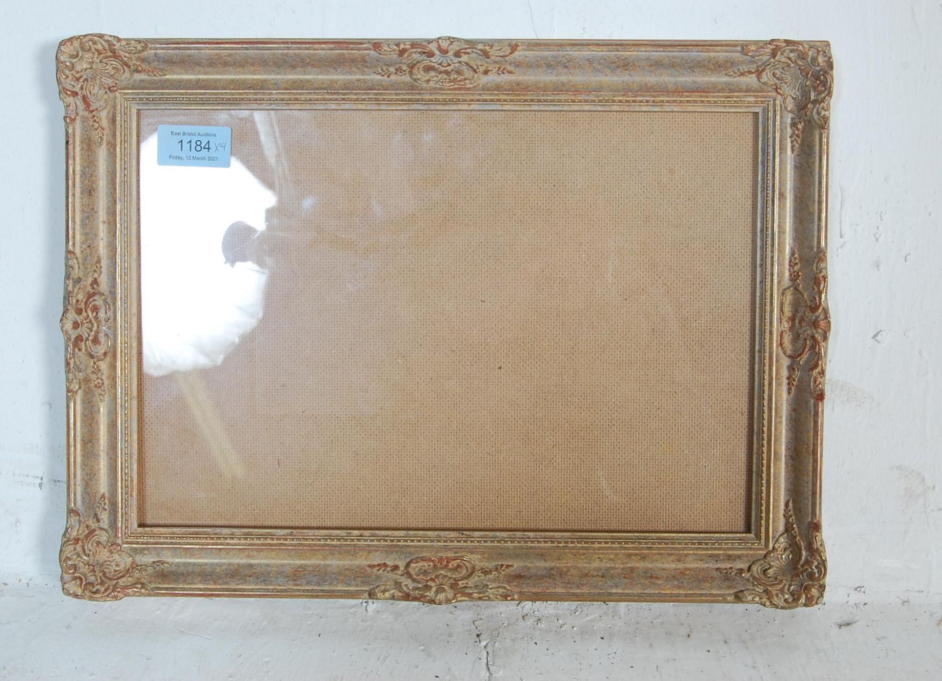 FOUR VINTAGE 20TH CENTURY BAROQUE STYLE GILDED PICTURE FRAMES - Bild 2 aus 25