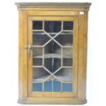 ANTIQUE EARLY 19TH CENTURY GEORGIAN PINE CORNER CUPBOARD