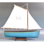 EARLY 20TH CENTURY SCRATCH BUILT MODEL POND YACHT
