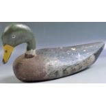 19TH CENTURY HAND CARVED AND PAINTED MALLARD DECOY DUCKS