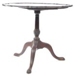 18TH / 19TH CENTURY MAHOAGNY PIE CRUST WINE TABLE / OCCASIONAL TABLE