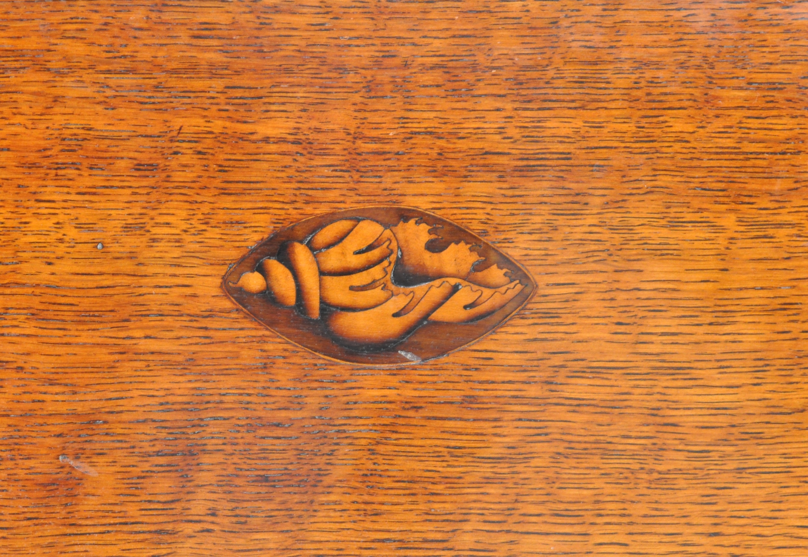 EARLY 19TH CENTURY OAK & MAHOGANY LONGCASE CLOCK - Image 6 of 12