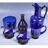 COLLECTION OF GEORGIAN AND OTHER BRISTOL BLUE GLASS