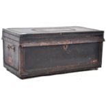 ANTIQUE GEORGIAN BRASS STUDDED LEATHER TRAVELLING CASE