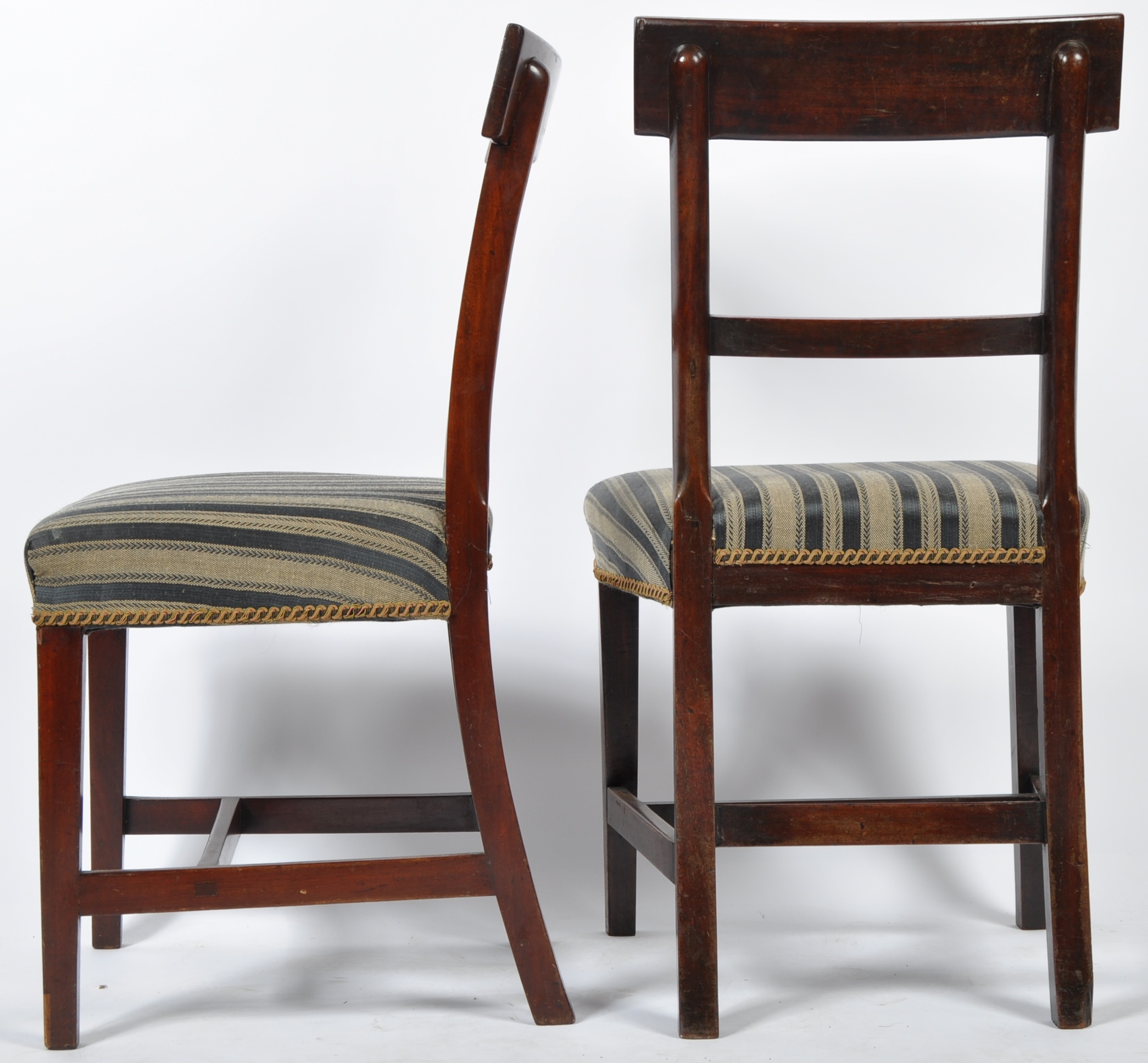 ANTIQUE SET OF GEORGIAN REGENCY BAR BACK DINING CHAIRS - Image 5 of 5