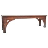 19TH CENTURY GOTHIC REVIVAL OAK WINDOW SEAT