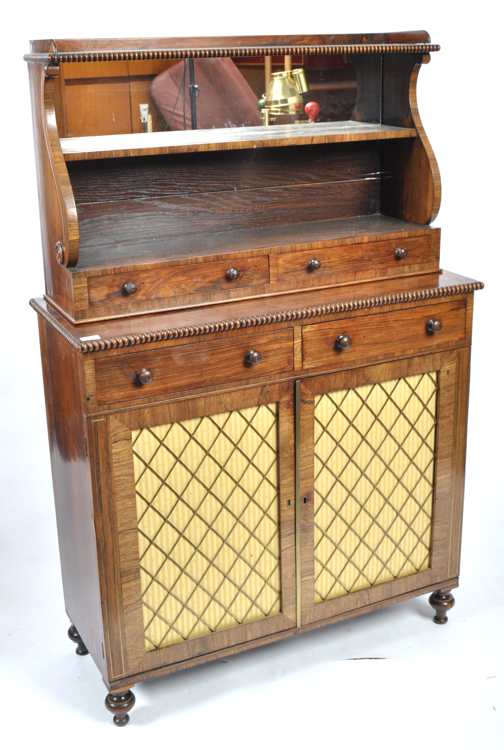 19T CENTURY GEORGIAN REGENCY ROSEWOOD CHIFFONIER - Image 2 of 6