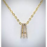 Yellow Gold & Diamond Pendant & Necklace