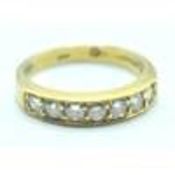 18ct Gold & Diamond Half Eternity Ring