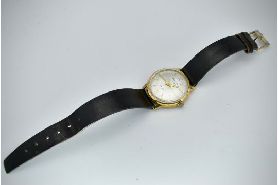 A mid century House of Jobin 17 Jewels Incabloc gentleman's wristwatch ...