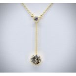 14ct Gold & Diamond Pendant Necklace