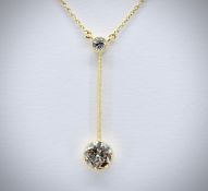 14ct Gold & Diamond Pendant Necklace
