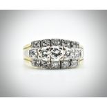 14ct Gold & Diamond Cluster Ring