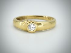 18ct Gold Diamond Solitaire Ring