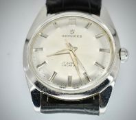Mid Century Services 17 Jewels Incabloc Gentleman's Wristwatch