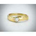 18ct Gold Diamond Solitaire Ring