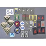 LARGE COLLECTION OF ASSORTED BRITISH NAVY UNIFORM CLOTH PATCHES